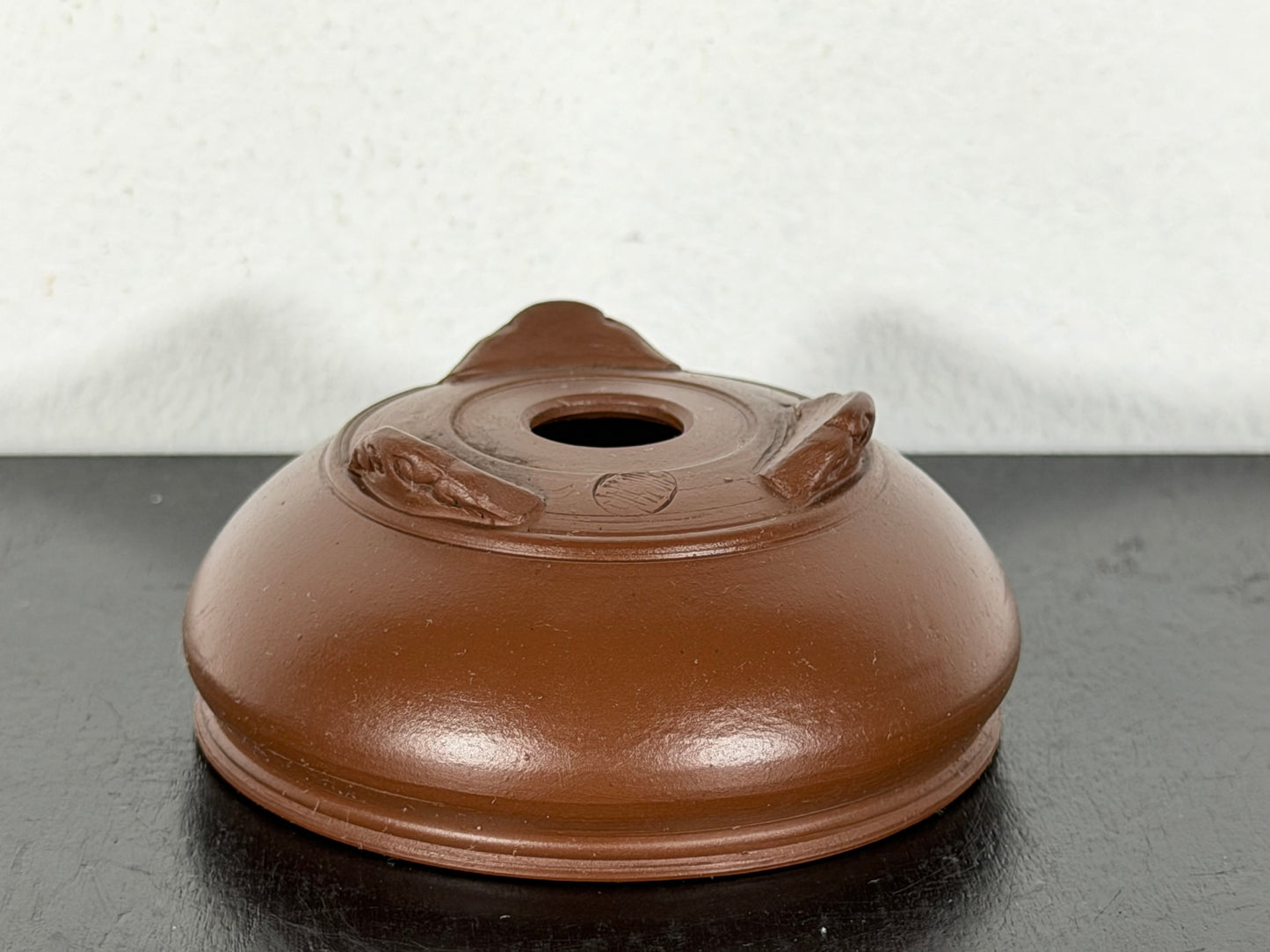 New Japanese Tokoname Unglazed Bag Style Bonsai Pot Bigei - 2.75” By 1 1/8”