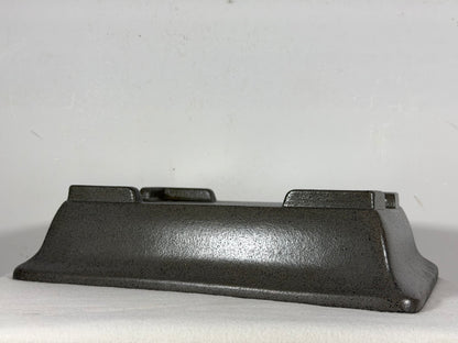 Preowned Japanese Tokoname Unglazed Rectangular Bonsai Pot Seizan - 13.75” By 10.25”