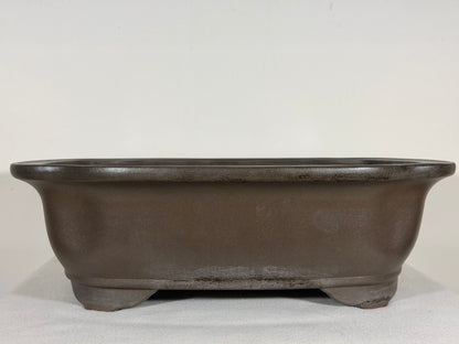 Preowned Japanese Tokoname Mokko Style Bonsai Pot Gyouzan Nakano - 15.5” By 12.75”