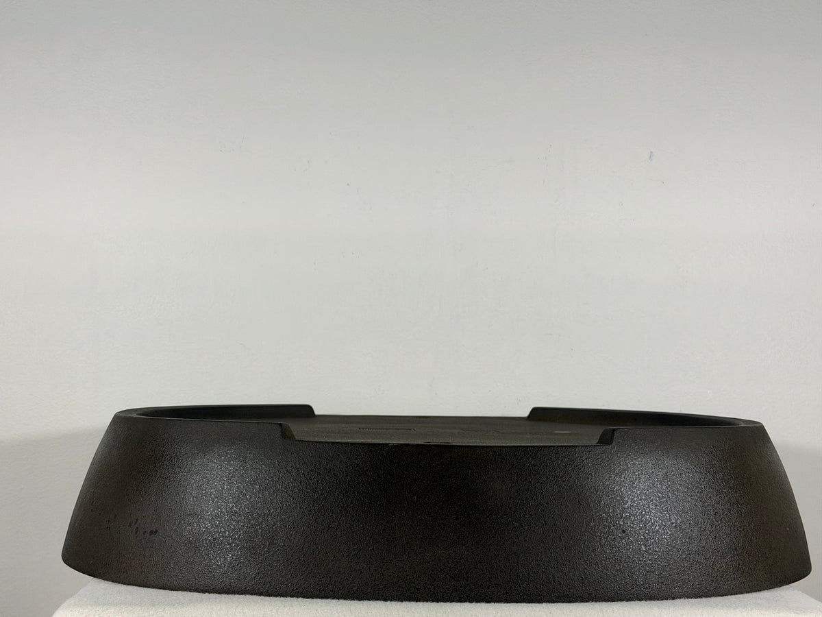 Preowned Japanese Tokoname Unglazed Oval Bonsai Pot Yamaaki - 19.75” x 16.25” x 3.75”