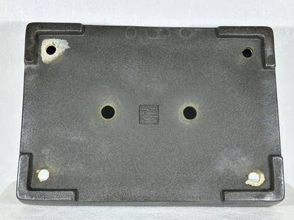Preowned Japanese Tokoname Unglazed Rectangular Bonsai Pot Seizan - 13” By 9”