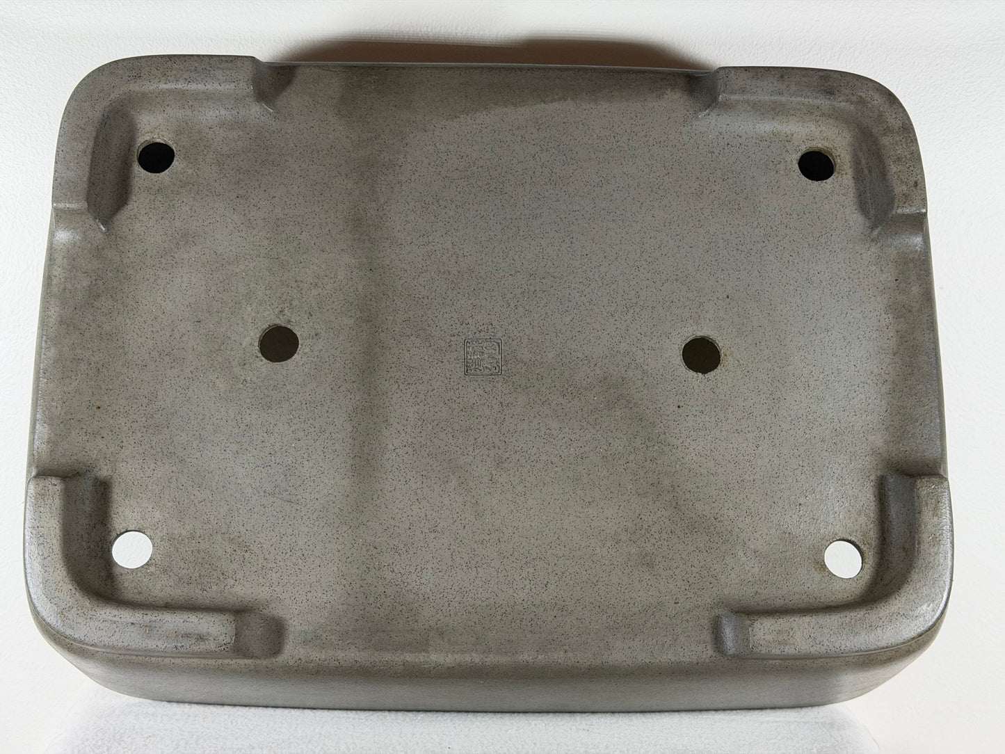 Preowned Japanese Tokoname Unglazed Rectangular Bonsai Pot Seizan - 19.25” By 14”