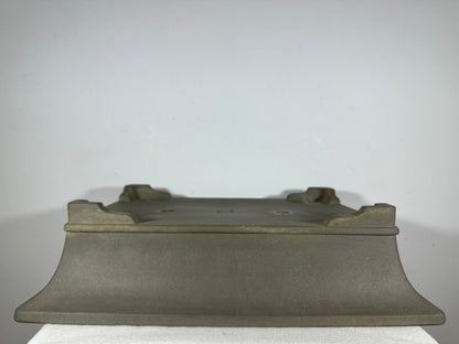 Preowned Japanese Tokoname Unglazed Rectangular Bonsai Pot Seizan - 19.5” By 14.25”
