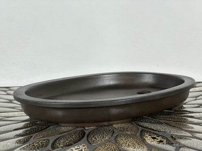 Preowned Japanese Bonsai Pot has Stamps - 9” By 6.5”