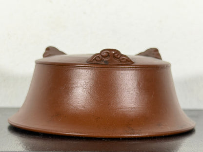 New Japanese Tokoname Unglazed Round Bonsai Pot Bigei - 3.75” By 1.5”