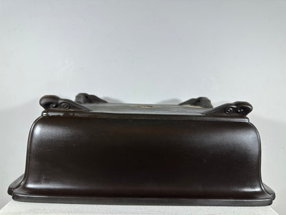 Preowned Japanese Tokoname Unglazed Rectangular Bonsai Pot Kaiyou - 18.5” By 14”