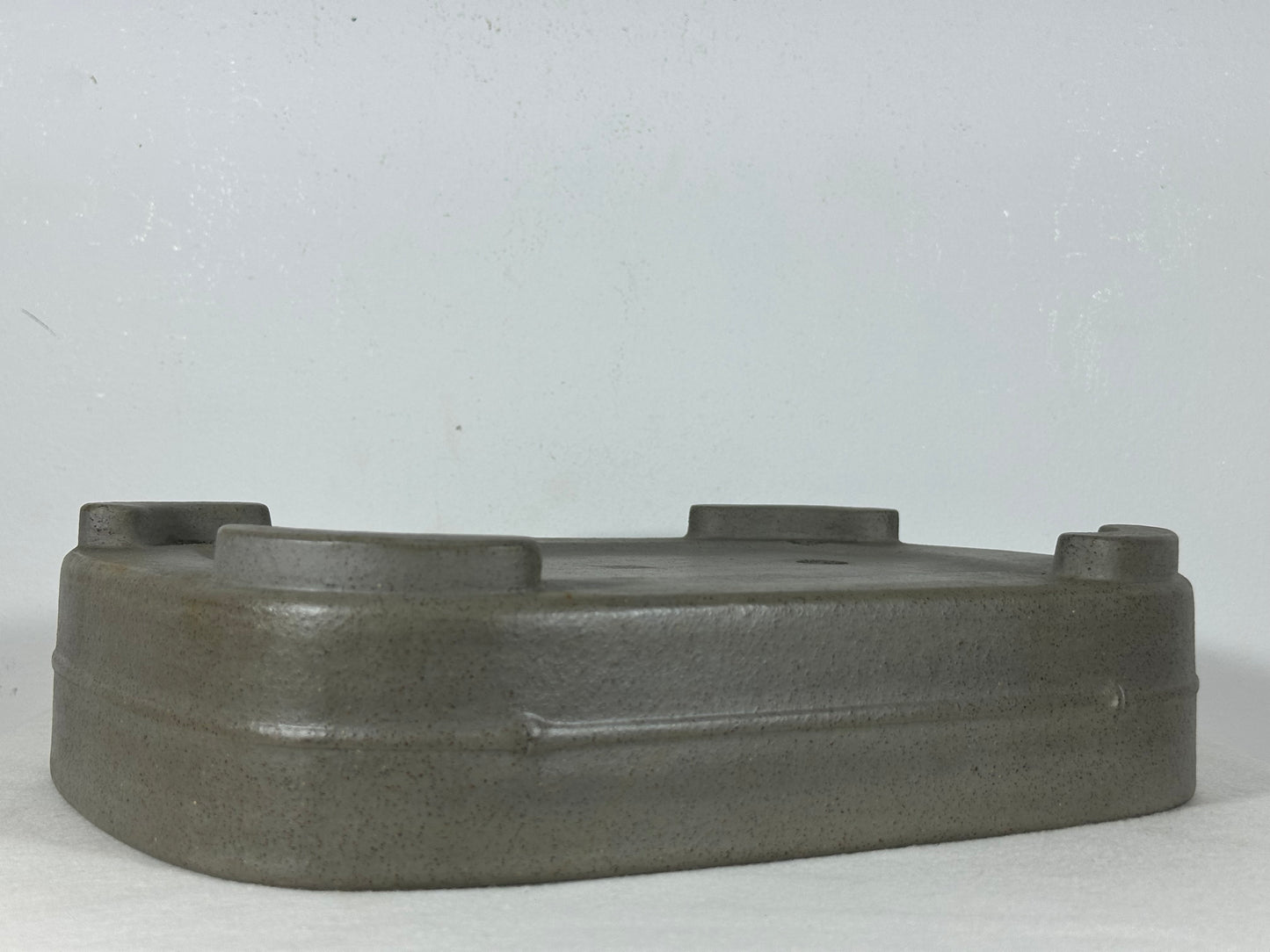 Preowned Japanese Tokoname Unglazed Rectangular Bonsai Pot Seizan - 12.75” By 9”