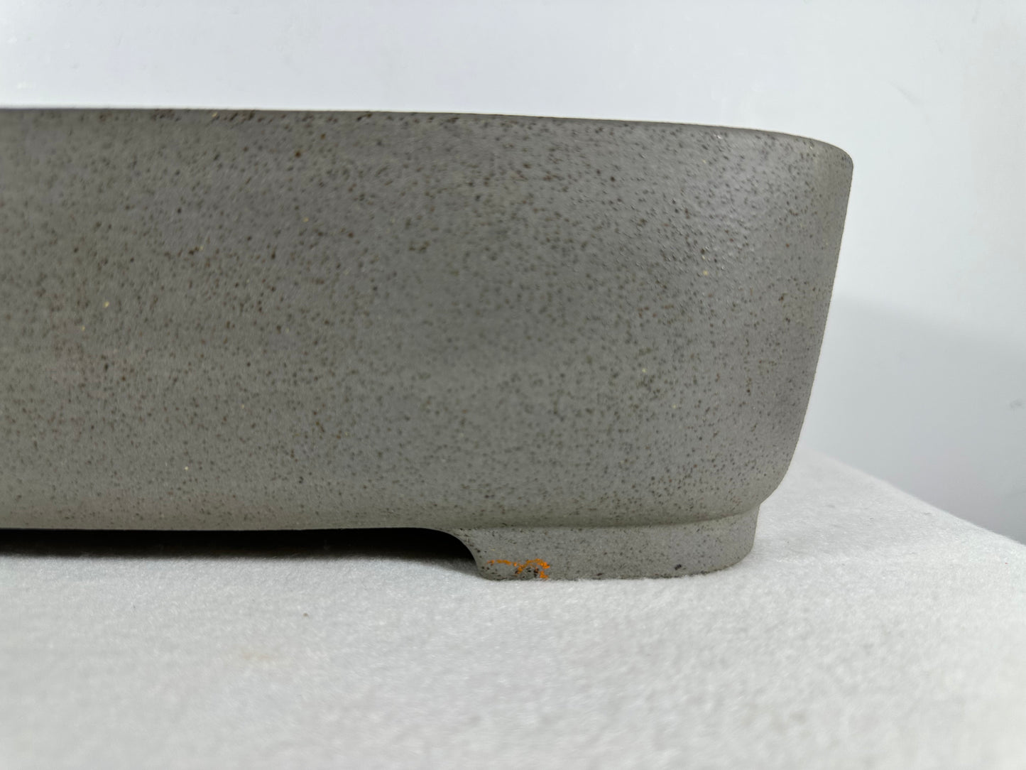 Preowned Japanese Tokoname Unglazed Rectangular Bonsai Pot Seizan - 13” By 9.25”