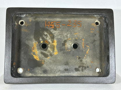 Preowned Japanese Tokoname Unglazed Rectangular Bonsai Pot Seizan - 13” By 9”