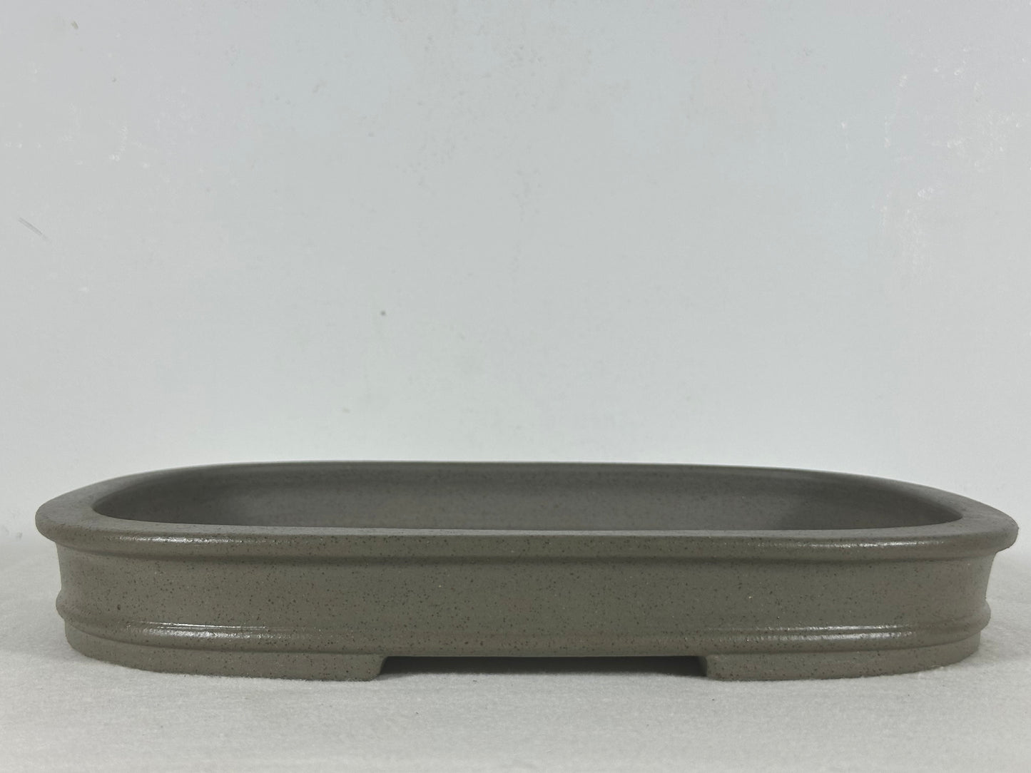 Preowned Japanese Tokoname Unglazed Rectangular Shallow Bonsai Pot Seizan - 12.25” By 9”
