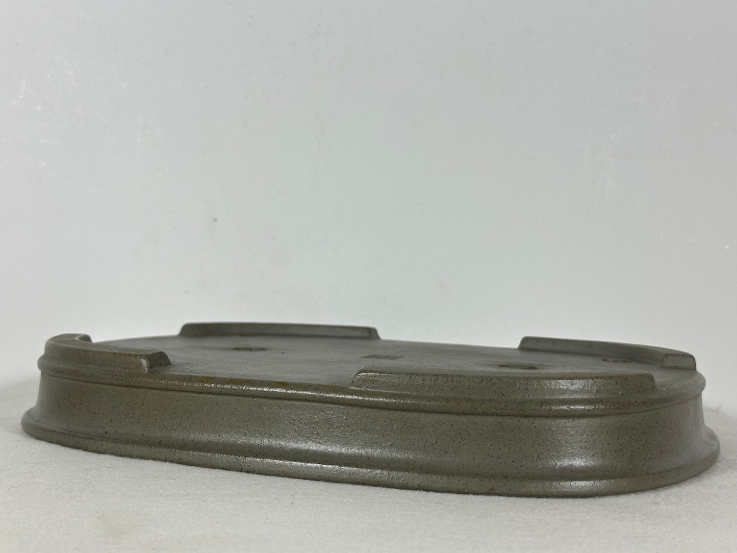 Preowned Japanese Tokoname Unglazed Rectangular Shallow Bonsai Pot Seizan - 12.25” By 9”