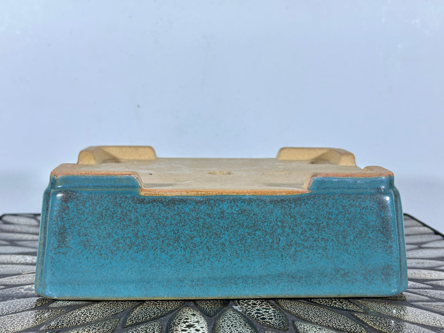 Preowned Japanese Tokoname Rectangular Bonsai Pot Reiho - 9.25” By 7”