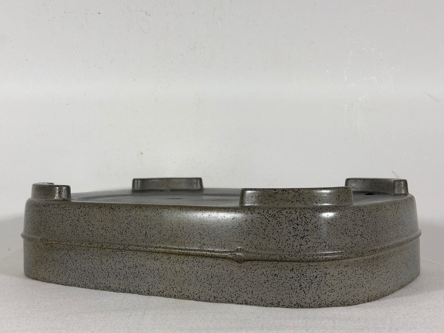 Preowned Japanese Tokoname Unglazed Rectangular Bonsai Pot Seizan - 12.75” By 9.25”