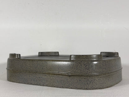 Preowned Japanese Tokoname Unglazed Rectangular Bonsai Pot Seizan - 12.75” By 9.25”