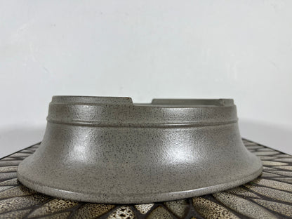 Preowned Japanese Tokoname Unglazed Oval Bonsai Pot Seizan - 11.5” By 9.75”
