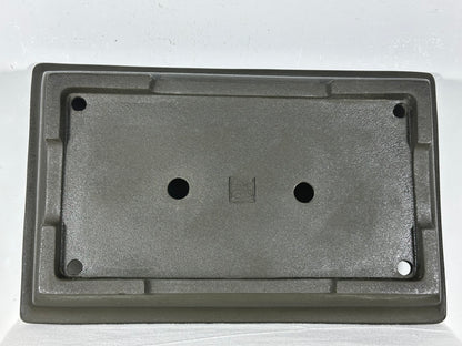 Preowned Japanese Tokoname Unglazed Rectangular Shallow Bonsai Pot Seizan - 16” By 10”