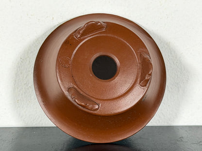 New Japanese Tokoname Unglazed Round Bonsai Pot Bigei - 3.25” By 1.25