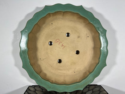 Vintage Preowned China Glazed Rinka Style Bonsai Pot - 17.25” By 3 5/8”