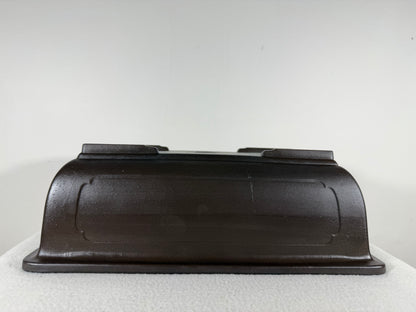 Preowned Japanese Tokoname Unglazed Rectangular Bonsai Pot with Stamp - 13.75” By 10.25”