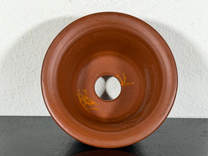 New Japanese Tokoname Unglazed Round Bonsai Pot Bigei - 2.75” By 1.5”