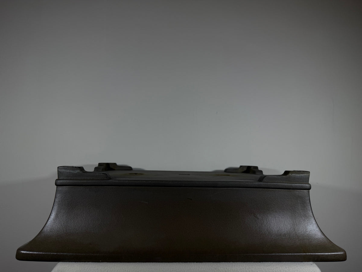 Preowned Japanese Tokoname Unglazed Rectangular Bonsai Pot Gyouzan Nakano - 22” x 16.5” x 6”