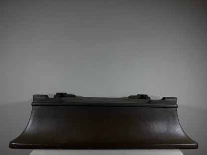 Preowned Japanese Tokoname Unglazed Rectangular Bonsai Pot Gyouzan Nakano - 22” x 16.5” x 6”