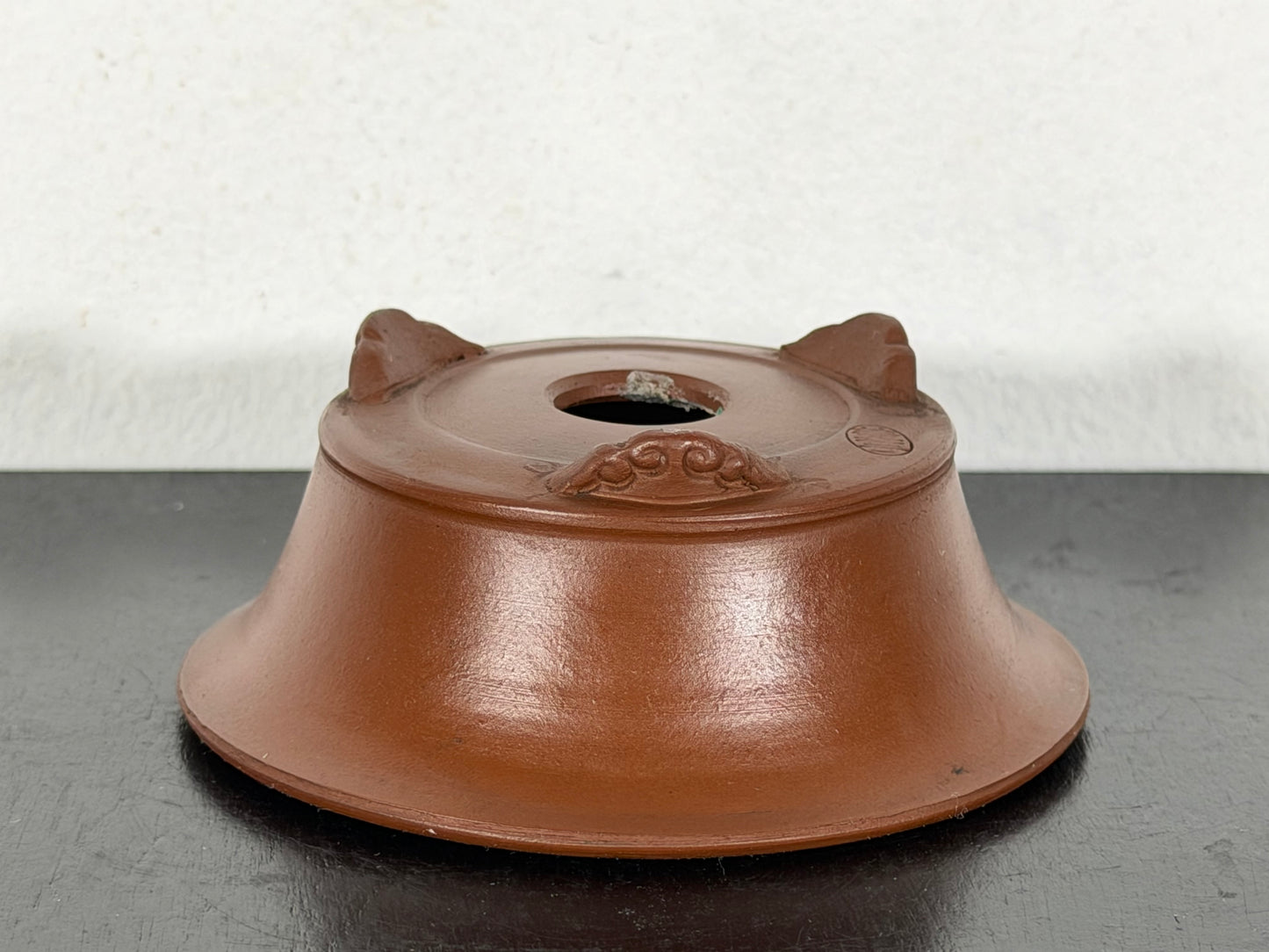 New Japanese Tokoname Unglazed Round Bonsai Pot Bigei - 3.25” By 1.25”