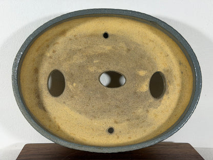 Victor Shelton Glazed Oval Bonsai Pot (American-Made) - 9.5” By 7.25”