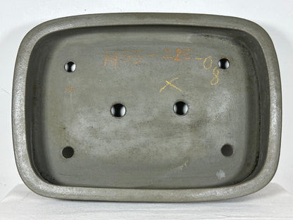 Preowned Japanese Tokoname Unglazed Rectangular Bonsai Pot Seizan - 13.75” By 9.75”
