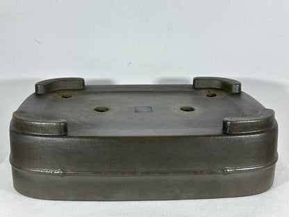 Preowned Japanese Tokoname Unglazed Rectangular Bonsai Pot Seizan - 14” By 10”