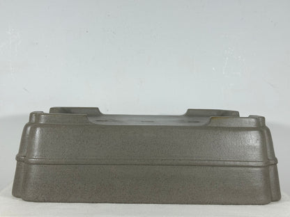 Preowned Japanese Tokoname Unglazed Rectangular Bonsai Pot Seizan - 14.75” By 10.75”