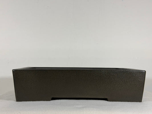 Preowned Japanese Tokoname Unglazed Rectangular Bonsai Pot Yamaaki - 11.5” By 8.25”