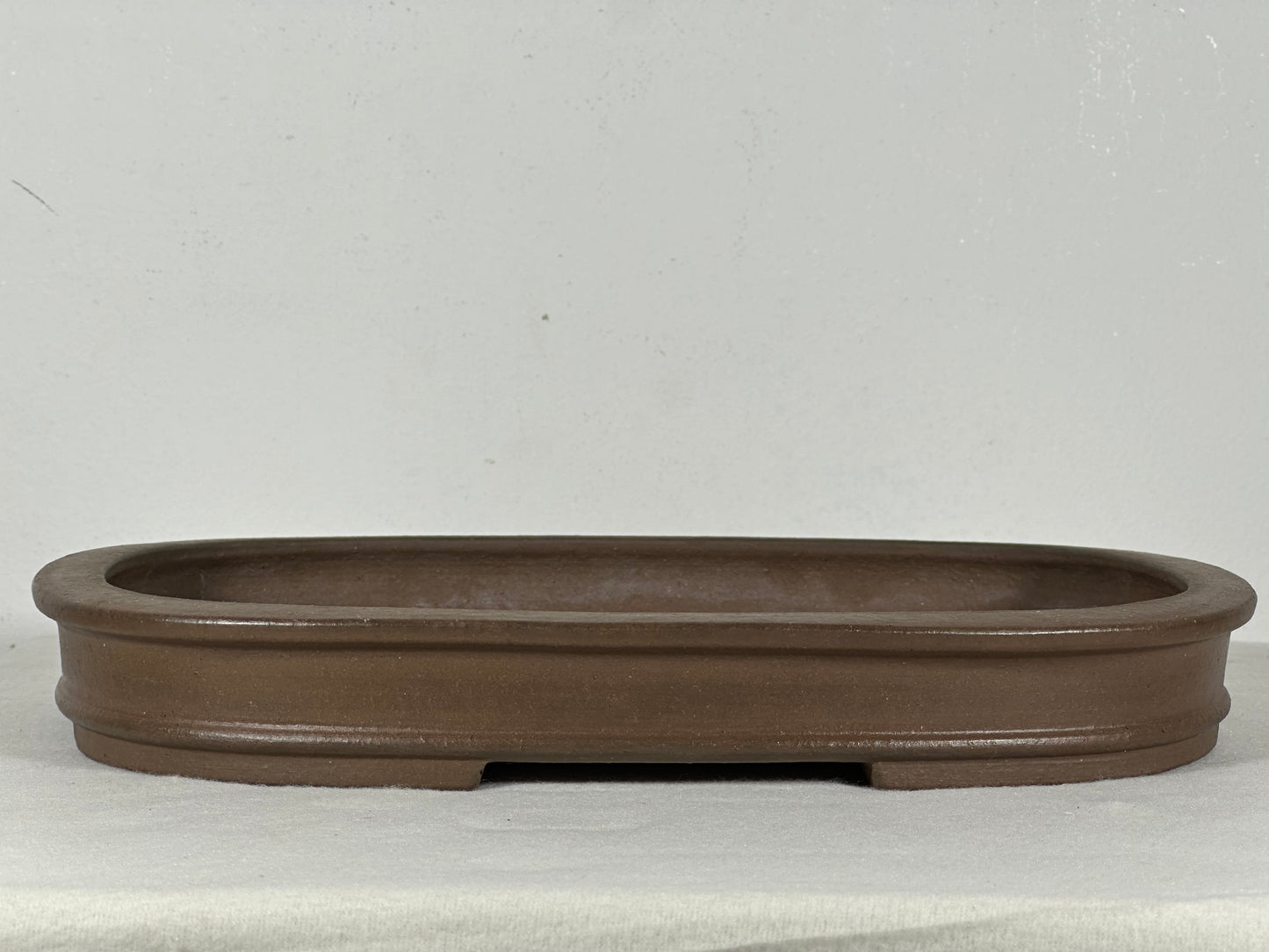 Preowned Japanese Tokoname Unglazed Rectangular Shallow Bonsai Pot Seizan - 12.25” By 9”