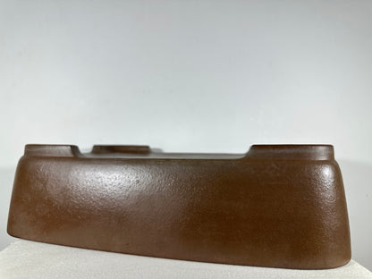 Preowned Japanese Tokoname Unglazed Rectangular Bonsai Pot Seizan - 19” By 13.75”