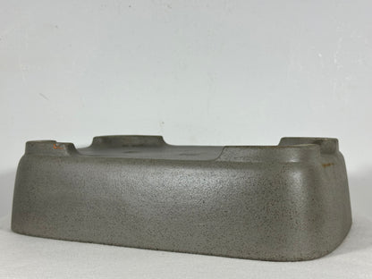Preowned Japanese Tokoname Unglazed Rectangular Bonsai Pot Seizan - 13” By 9.25”
