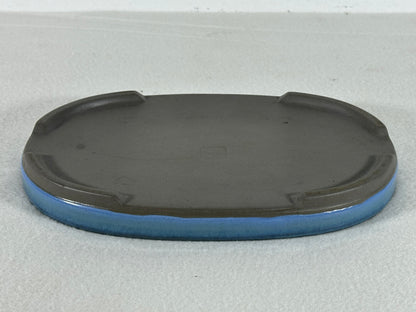 New Japanese Glazed Suiban for Suiseki Bonsai Harumatsu - 7 3/8” By 4 7/8”