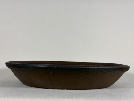 Preowned Japanese Tokoname Unglazed Nanban Style Bonsai Pot - 13.5” By 2.25”