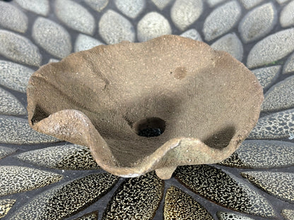 Preowned Japanese Tokoname Unglazed Shallow Bonsai Pot - 4.75” By 1.5”