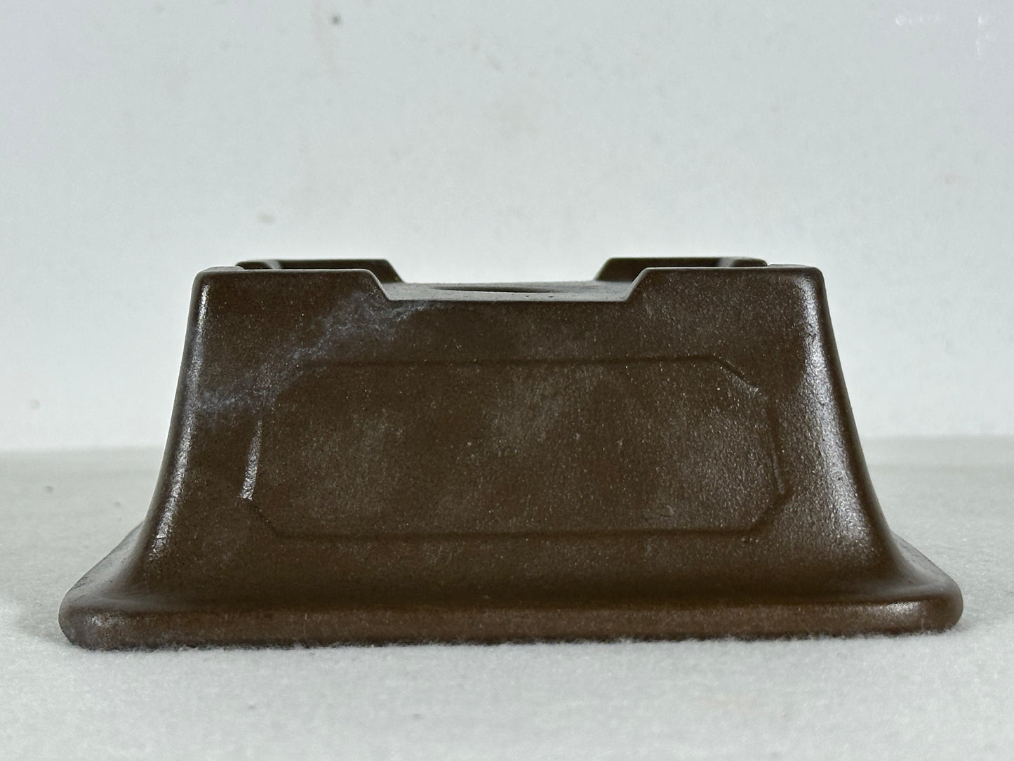 Preowned Japanese Unglazed Square Bonsai Pot - 5.25” By 5”