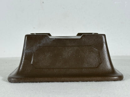 Preowned Japanese Unglazed Square Bonsai Pot - 5.25” By 5”