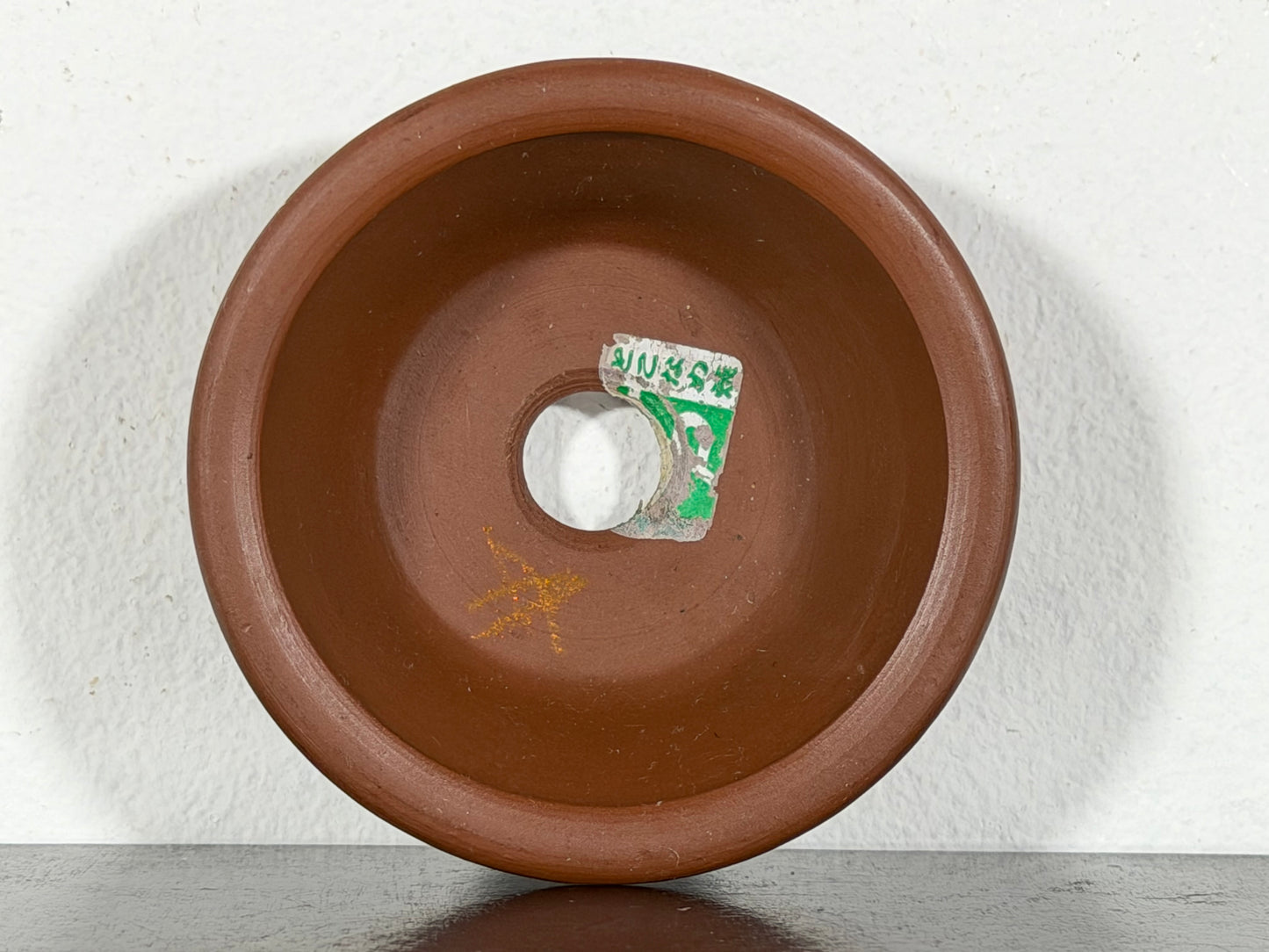 New Japanese Tokoname Unglazed Round Bonsai Pot Bigei - 3.25” By 1.25”