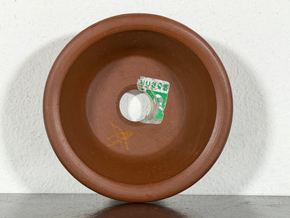 New Japanese Tokoname Unglazed Round Bonsai Pot Bigei - 3.25” By 1.25”