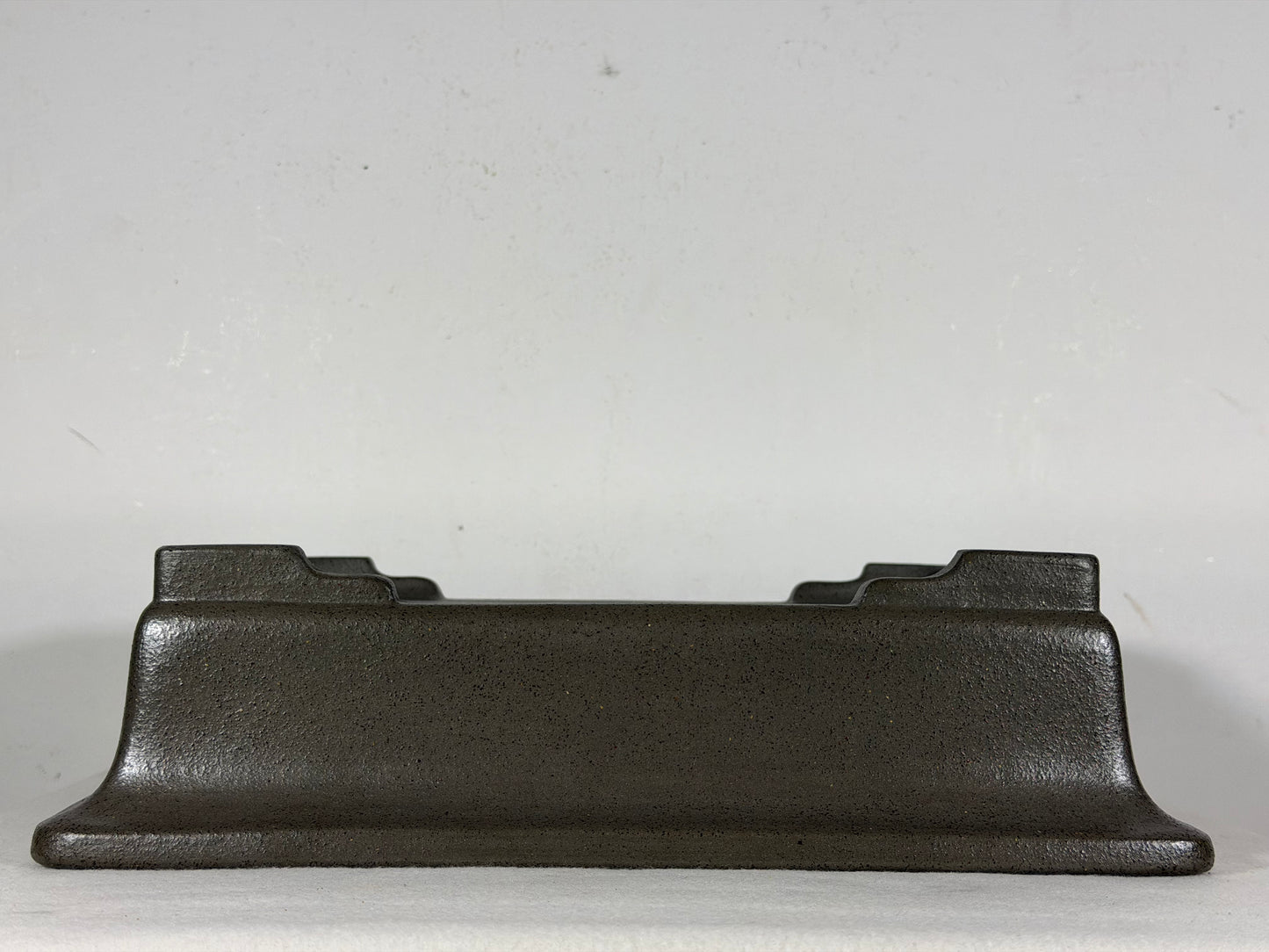 Preowned Japanese Tokoname Unglazed Rectangular Bonsai Pot Seizan - 13” By 9.5”