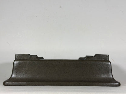 Preowned Japanese Tokoname Unglazed Rectangular Bonsai Pot Seizan - 13” By 9.5”