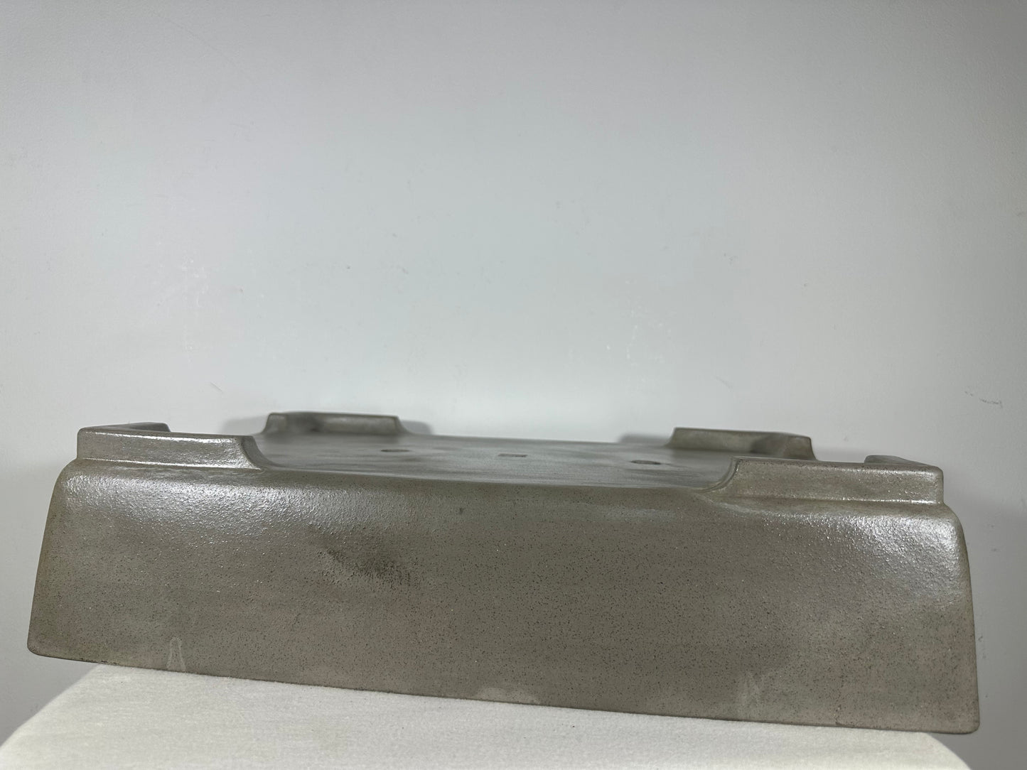 Preowned Japanese Tokoname Unglazed Rectangular Bonsai Pot Seizan - 19.75” By 14”