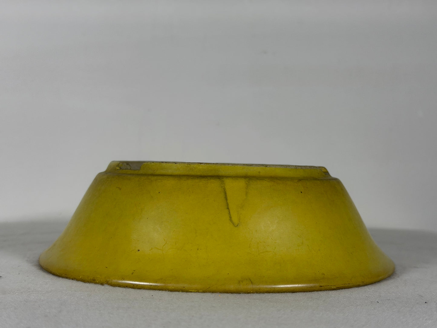 Preowned Japanese Tokoname Glazed Round Bonsai Pot Aiba Koyo - 7.5” By 2 1/8”