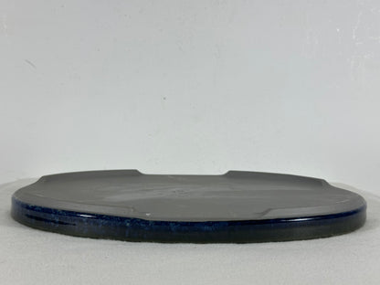 New Japanese Glazed Suiban for Suiseki Bonsai Harumatsu - 12.5” By 9”