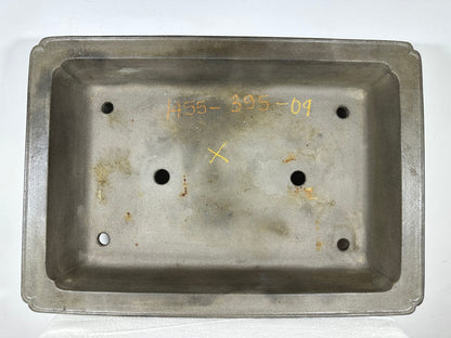 Preowned Japanese Tokoname Unglazed Rectangular Bonsai Pot Seizan - 19.5” By 13.75”