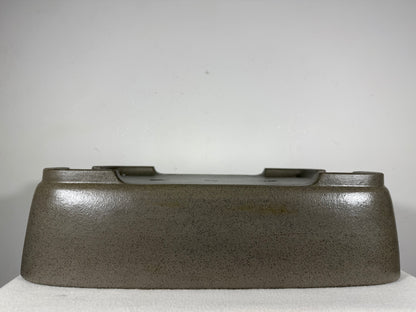 Preowned Japanese Tokoname Unglazed Rectangular Bonsai Pot Seizan - 16.25” By 11.75”