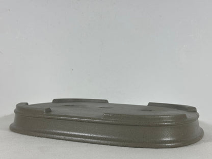 Preowned Japanese Tokoname Unglazed Rectangular Shallow Bonsai Pot Seizan - 12.25” By 9”